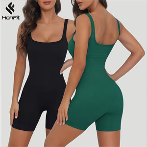 Una pieza sin espalda Fitness Skinny elegante entrenamiento gimnasio impreso Yoga Casual mamelucos de talla grande deportes mujeres monos Playsuits - Product Image 1