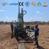 Plataforma de Perforación de Pozos de Agua Totalmente Hidráulica, Diésel, Automática, con Motor y Rodamientos, 400m de Profundidad, Cabezal Giratorio, Perforación con Broca de Diamante