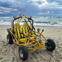 2025 150cc 200cc essence pédale Go Kart électrique 12v frein à disque chaîne entraînement plage Dune Buggy pas cher véhicule utilitaire extérieur