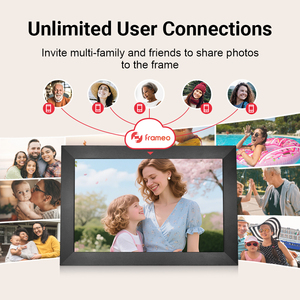 Cadre photo numérique intelligent à écran tactile de 10,1 pouces avec WiFi, prise en charge MP4/AVI, partage USB et <span class=keywords><strong>cloud</strong></span> via l'application Frameo - Product Image 6