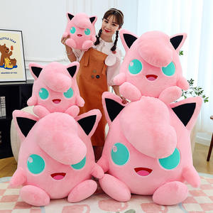Hot verkopende nieuwe Jigglypuff knuffel met konijnenvacht textuur, grote knuffelpop voor klauw- en schaarmachines, rechtstreeks van de fabriek, groothandel. - Product Image 2