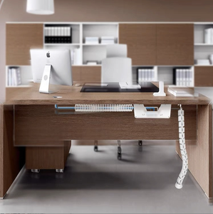 Organizador de Cables Debajo del Escritorio, Gestión de Cables en Espiral, Gestión de Cables Ajustable Debajo del Escritorio de Pie - Product Image 6