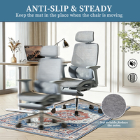 Tapis de sol robuste 36" x 48" pour chaise de bureau, idéal pour sols durs et moquettes à poils ras, tapis sous le bureau pour chaise de bureau à roulettes