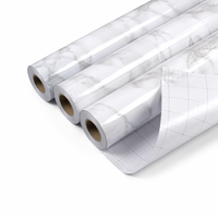 Rouleau de papier peint épais et grand format, autocollant moderne à motif marbre pour carrelage de sol, idéal pour la rénovation de fonds et de murs.
