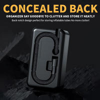 Compresseur d'air sans fil 4500 mAh à gonflage rapide, pompe à air portable pour allume-cigare DC12V avec câble de voiture, certifié CE FCC, en plastique