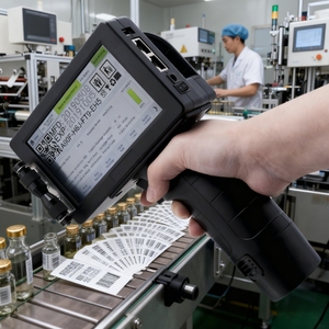 เครื่องพิมพ์อิงค์เจ็ทแบบพกพา DOCOD G100E สำหรับพิมพ์ QR Code และวันหมดอายุ ขนาด 12.7 มม. ใช้ได้ทั้งแบบออนไลน์และแบบพกพา สำหรับกล่อง  ลดราคาพิเศษ - Product Image 1