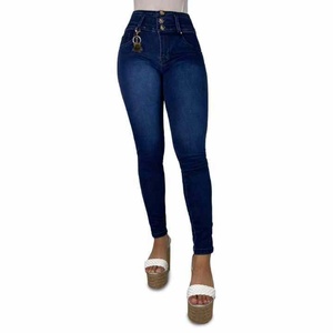 Jeans Casuales de Talla Grande 4XL para Mujer, Estilo Sexy de Club, Pantalones Acampanados Holgados Tipo Boyfriend, Lavado Claro y Oscuro, Denim Ajustado de Tiro Medio - Product Image 1