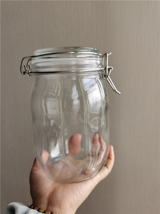 1000ml 1L Round Canister Coconut Flakes <strong>Jar</strong> Coconut Oil <strong>Laundry</strong> <strong>Jars</strong> With Airtight Lid - Product Image 6