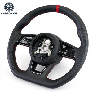 Volante de Cuero para Audi A4 B8 S5 B85 TT RS3 RS4 RS5 S4 S5 A6 C6 A3 8V A3 8P A4 B9 B6 A5 S3 8v A6 C8 A3 A5 B8 Rs3 8v A1 - Product Image 4