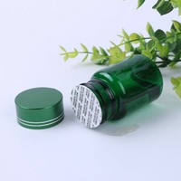 Récipient de capsule de qualité supérieure 15ml 30ml 50ml 100ml 200ml 300ml rond personnalisé vert pilule bouteille couleur pour capsule