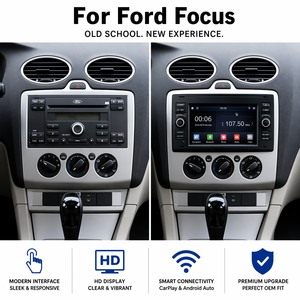 Autoradio con Sistema Linux da 7 Pollici per <span class=keywords><strong>Ford</strong></span> (2006-2011), con CarPlay Wireless e Android Auto, Navigazione GPS, Unità Multimediale con DSP - Product Image 2