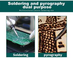 Yihua 928D-I ปากกาดิจิตอลสำหรับเผาไม้แบบ DIY ชุดเครื่องมือปากกา<span class=keywords><strong>ไฟฟ้า</strong></span>ชุด<span class=keywords><strong>เครื่อง</strong></span>มือบัดกรีลาย<span class=keywords><strong>ฉลุ</strong></span>เหล็ก<span class=keywords><strong>เครื่อง</strong></span>มือเผา<span class=keywords><strong>ไม้</strong></span> - Product Image 6