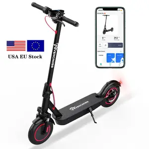 Bluetooth App Control Electric Scooter 500w 10inch Honeycomb Solid Tire Long Range 22 Miles Fold E- Scooter USA EU Warehouse