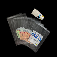 Sacs en polypropylène BOPP autocollants personnalisés, sacs transparents pour l'emballage de gobelets en papier jetables, logo et taille personnalisés pour l'industrie des boissons