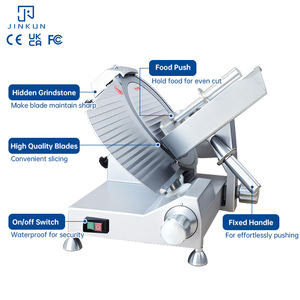 <span class=keywords><strong>Trancheuse</strong></span> Commerciale Semi-Automatique 300 mm (12 po) 320 W pour Viande et <span class=keywords><strong>Jambon</strong></span>, Lame en Acier au Carbone Chromé, Électrique avec Moteur, pour Maison et Hôtel - Product Image 1