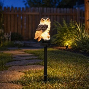 WINNER Solar LED Owl Indoor Garden <b>Light</b> <b>Fairy</b> Tale Garden Style <b>Warm</b> White IP20 2700K 25000H Lifespan Easy Install 2-Year - Product Image 5