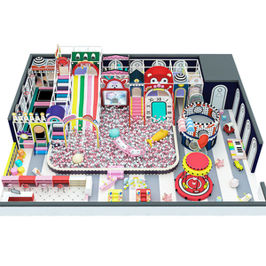 Meilleures ventes 2024 : Ensembles de jeux souples pour bébés et enfants, thème Macaron, type maisonnette, Château de jeux, Aire de jeux intérieure pour enfants, Carrousel - Product Image 5