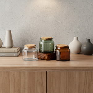 ขวดแก้วทรงกระบอกขนาด 100 มล. 200 มล. พร้อมฝาไม้ก๊อก ทน<span class=keywords><strong>ค</strong></span>วามร้อน ใช้ซ้ำได้ สำหรับตกแต่งบ้านในช่วง<span class=keywords><strong>ค</strong></span>ริสต์มาส - Product Image 5