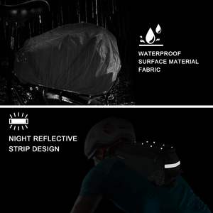 Sac de porte-bagages arrière pour vélo, sac de coffre de vélo imperméable pour vélos de route et de montagne, sac de siège arrière de vélo avec protection contre la pluie - Product Image 4