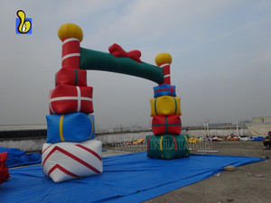 Noel şişme giriş kemer, hediye kutuları kemer dekorasyon için - Product Image 5