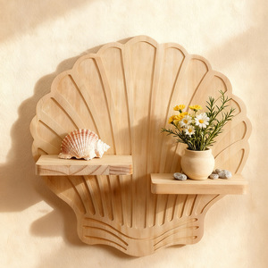 Simple wooden <b>wall</b>-<b>mounted</b> <b>shelf</b> for home living room, single-board <b>shelf</b>, solid wood <b>wall</b>-<b>mounted</b> storage rack - Product Image 1