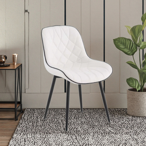 Silla <span class=keywords><strong>de</strong></span> Comedor <span class=keywords><strong>de</strong></span> Tela <span class=keywords><strong>de</strong></span> Lujo Ligero, Moderna, con Asiento Acolchado Suave y Patas <span class=keywords><strong>de</strong></span> Metal, <span class=keywords><strong>para</strong></span> <span class=keywords><strong>Cocina</strong></span> - Product Image 5