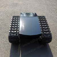 Châssis de robot électrique tout-terrain à chenilles, mini robot à chenilles, plateforme robotique AVT-10T