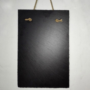Plaques de porte en <span class=keywords><strong>ardoise</strong></span> rectangulaires noires suspendues personnalisées en gros, étiquettes et panneaux <span class=keywords><strong>pour</strong></span> plantes de <span class=keywords><strong>jardin</strong></span> - Product Image 6