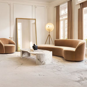 أريكة غير متماثلة للذراع الأيسر من كوبينهاغن ، قماش فاخر على طراز RH مُقوّس عصري ، أثاث غرفة معيشة فيلا/قصر - Product Image 4