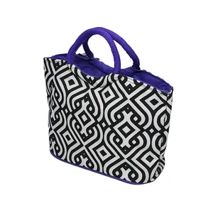 Borse per il pranzo in Neoprene viola impermeabili con stampa portatile personalizzate