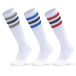 Nuevos Calcetines Deportivos de Fútbol para Niños, Tejidos con Estampado Digital a Rayas, Antideslizantes, Hasta la Rodilla, para Invierno - Product Image 3