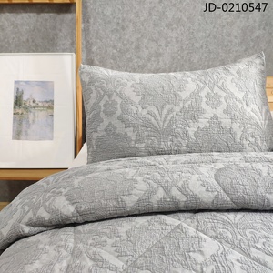 OEM ODM Housse de <span class=keywords><strong>lit</strong></span> matelassée en jacquard 100% coton lavé à la pierre toutes saisons, ensemble de literie <span class=keywords><strong>140x200</strong></span> - Product Image 3