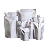 Pochettes souples transparentes personnalisables avec bec verseur pour liquides, recyclables, 4L 5L, pour boissons, traiteur, eau, sauces, condiments, lait, coca