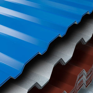 Stock <span class=keywords><strong>de</strong></span> tôle d'<span class=keywords><strong>acier</strong></span> galvanisée ondulée Tôles d'<span class=keywords><strong>acier</strong></span> galvanisées ondulées <span class=keywords><strong>Plaque</strong></span> d'<span class=keywords><strong>acier</strong></span> ondulée grise - Product Image 2