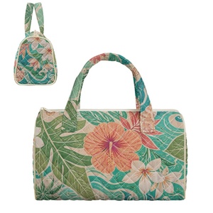 Sac à main brodé personnalisé avec imprimé Tiare des îles de <span class=keywords><strong>Tahiti</strong></span> et imprimé floral Hibiscus des Fidji, idéal pour le shopping, les voyages et le quotidien - Product Image 1