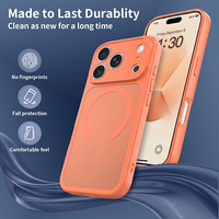 Coque de téléphone magnétique ultra-fine effet mat anti-traces de doigts et anti-taches, personnalisable OEM pour iPhone 17 Pro Max