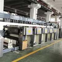 Presse flexographique multifonctionnelle avec laminage en ligne, estampage à froid et impression d'emballages