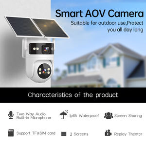 Caméra PTZ sans fil 4G WiFi alimentée par énergie <span class=keywords><strong>solaire</strong></span> Hieasy 6MP 4K Sécurité extérieure Caméra CCTV <span class=keywords><strong>solaire</strong></span> avec carte SIM 4G - Product Image 5