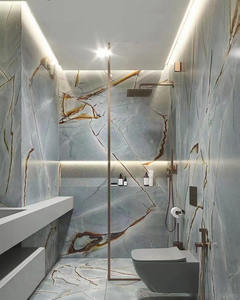 Cuarcita Azul <span class=keywords><strong>Mare</strong></span> Pulida en Losa Grande, Encimera de Cuarcita Impermeable para Villa Moderna con 1 Año de Garantía - Product Image 6