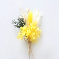Mini Bouquet de Mariage en Herbe de la Pampa Séchée, Petites Fleurs Séchées, Corsages, Centres de Table, Fournitures Artisanales Aériennes, Cadeaux