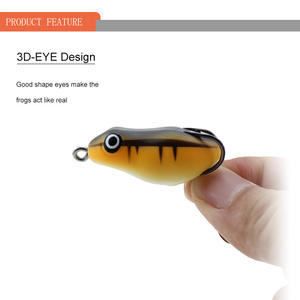 Leurre souple flottant en forme de <span class=keywords><strong>grenouille</strong></span>, tête de serpent, <span class=keywords><strong>grenouille</strong></span> souple avec cuillère, 45 mm, 8,5 g, <span class=keywords><strong>grenouille</strong></span> en caoutchouc artificielle, leurre de pêche - Product Image 3