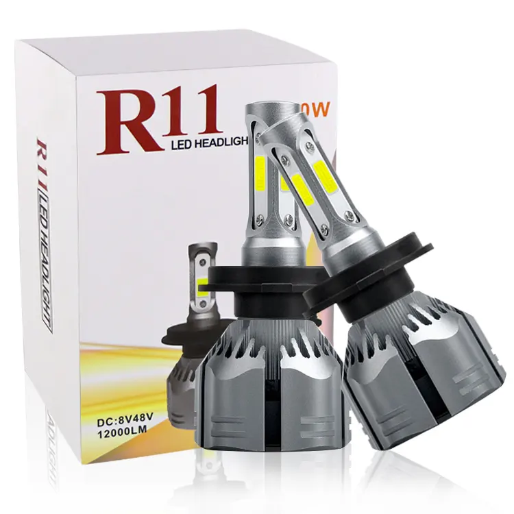 Faros delanteros LED R11 para coche, 150W, h4, para motocicleta, todoterreno, h4, canbus, haz alto-bajo, 6000k