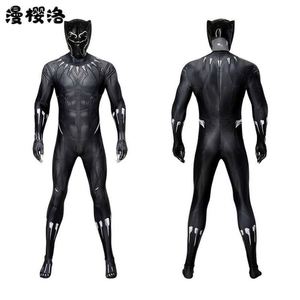 Panthère noire T'Challa Cosplay Costume adulte Cosplay Costume en gros grande taille film Performance collants combinaisons - Product Image 1