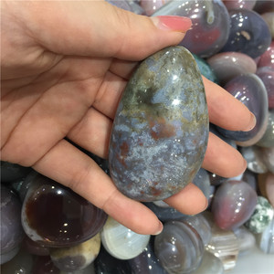 <span class=keywords><strong>Pietra</strong></span> curativa del calcedonio marino di macadam di ghiaia dell'agata <span class=keywords><strong>marina</strong></span> dell'oceano per il fengshui - Product Image 3