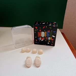 سدادات أذن سيليكون ناعمة قابلة لإعادة الاستخدام لعزل الضوضاء وحماية السمع، سدادات أذن مريحة للتركيز والسفر - للنائمين على الجانب - Product Image 4