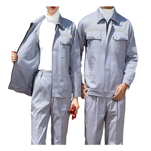Ensemble de combinaisons d'été en pur coton Uniforme réfléchissant personnalisé Shipyard <span class=keywords><strong>Harbor</strong></span> Labour protection Suit Work Wear - Product Image 6