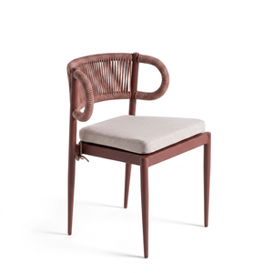 Modern Woven Rope <b>Foam</b> Cushioned Comfortable Garden Chair Armchair Outdoor Patio <b>Seating</b> - Product Image 1