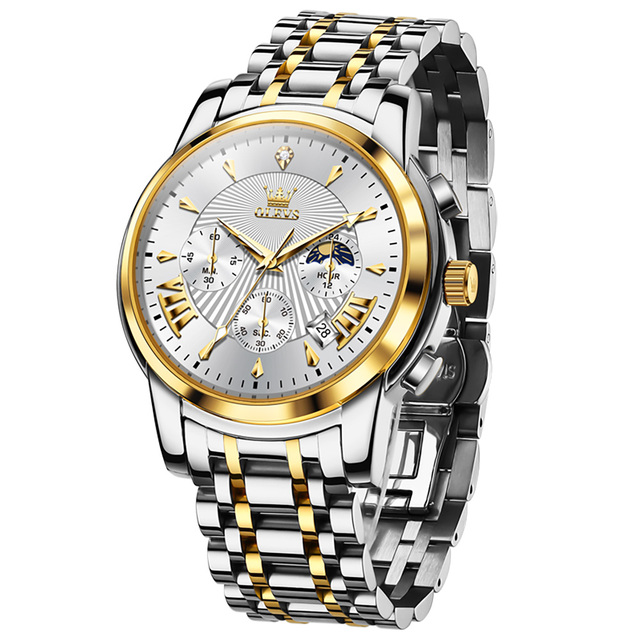 OLEVS  2892 Hot Selling Styles Mens Luxury Oem Custom logo Fashion Luminous Waterproof Stainless Steel Quartz Watch for Man