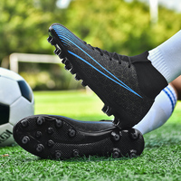 Erkekler İçin Özelleştirilebilir Deri Üst Yüzeyli ve TPU Tabanlı Futbol Kramponları - İç/Dış Mekan Sporları İçin - Her Mevsim Kullanım