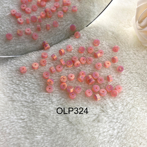 OLP308 <span class=keywords><strong>colore</strong></span> rosa chiaro rotondo 6mm fetta di pietra <span class=keywords><strong>opale</strong></span> Aurora <span class=keywords><strong>opale</strong></span> disco distanziatore perline grande foro 1.50mm nebulosa <span class=keywords><strong>opale</strong></span> - Product Image 6